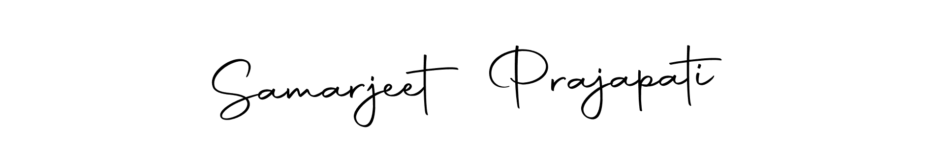 How to make Samarjeet Prajapati signature? Autography-DOLnW is a professional autograph style. Create handwritten signature for Samarjeet Prajapati name. Samarjeet Prajapati signature style 10 images and pictures png