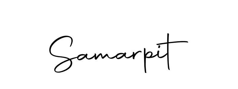 The best way (Autography-DOLnW) to make a short signature is to pick only two or three words in your name. The name Samarpit include a total of six letters. For converting this name. Samarpit signature style 10 images and pictures png