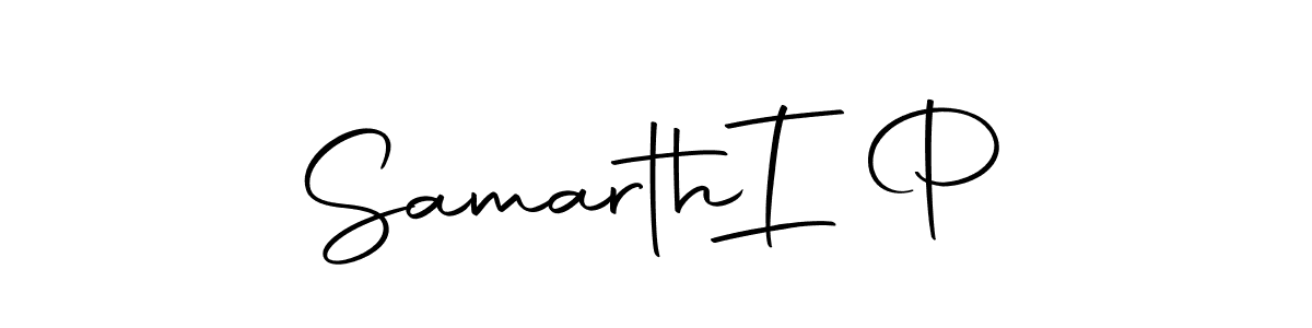 How to make Samarth  I P name signature. Use Autography-DOLnW style for creating short signs online. This is the latest handwritten sign. Samarth  I P signature style 10 images and pictures png