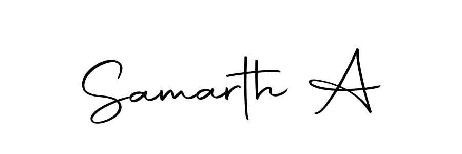 The best way (Autography-DOLnW) to make a short signature is to pick only two or three words in your name. The name Samarth A include a total of six letters. For converting this name. Samarth A signature style 10 images and pictures png