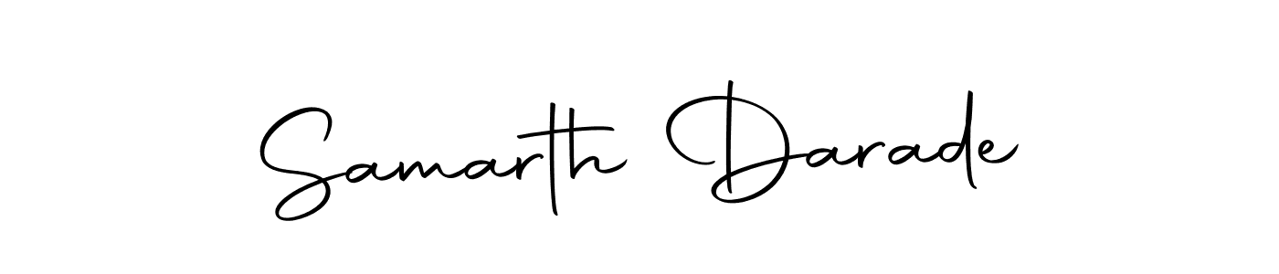 Also we have Samarth Darade name is the best signature style. Create professional handwritten signature collection using Autography-DOLnW autograph style. Samarth Darade signature style 10 images and pictures png