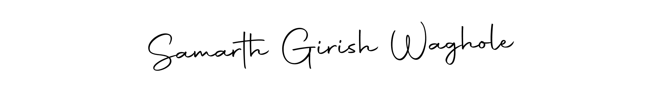 Use a signature maker to create a handwritten signature online. With this signature software, you can design (Autography-DOLnW) your own signature for name Samarth Girish Waghole. Samarth Girish Waghole signature style 10 images and pictures png