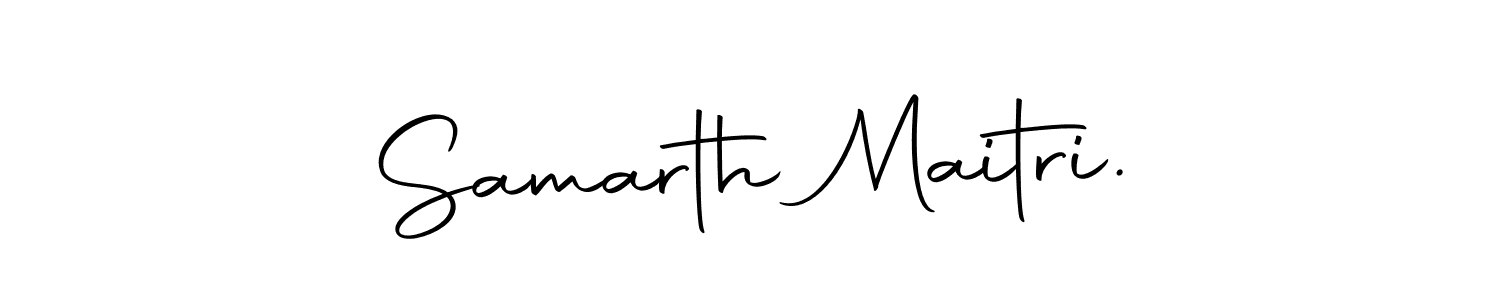 Design your own signature with our free online signature maker. With this signature software, you can create a handwritten (Autography-DOLnW) signature for name Samarth Maitri.. Samarth Maitri. signature style 10 images and pictures png