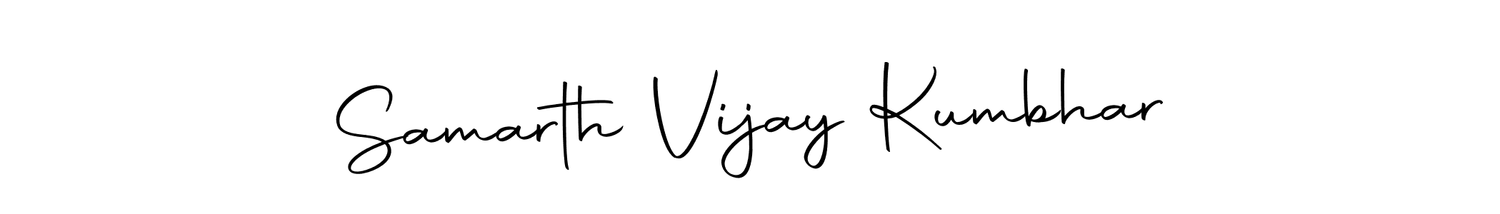 How to make Samarth Vijay Kumbhar name signature. Use Autography-DOLnW style for creating short signs online. This is the latest handwritten sign. Samarth Vijay Kumbhar signature style 10 images and pictures png