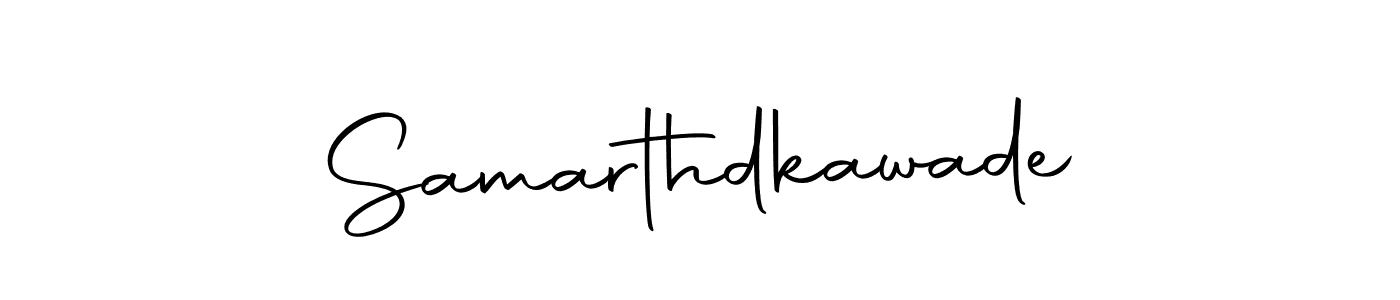 The best way (Autography-DOLnW) to make a short signature is to pick only two or three words in your name. The name Samarthdkawade include a total of six letters. For converting this name. Samarthdkawade signature style 10 images and pictures png