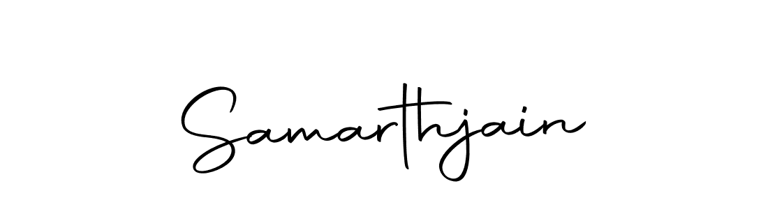 How to make Samarthjain name signature. Use Autography-DOLnW style for creating short signs online. This is the latest handwritten sign. Samarthjain signature style 10 images and pictures png