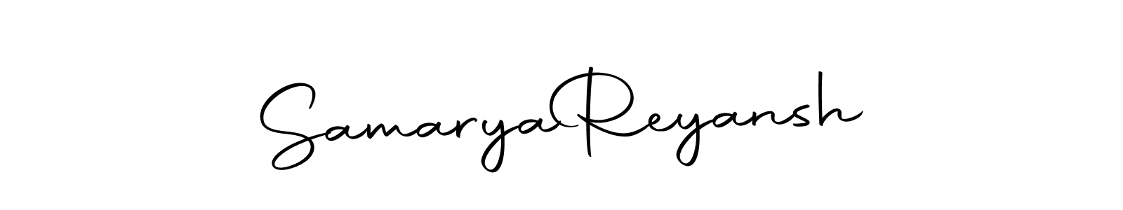 Samarya  Reyansh stylish signature style. Best Handwritten Sign (Autography-DOLnW) for my name. Handwritten Signature Collection Ideas for my name Samarya  Reyansh. Samarya  Reyansh signature style 10 images and pictures png