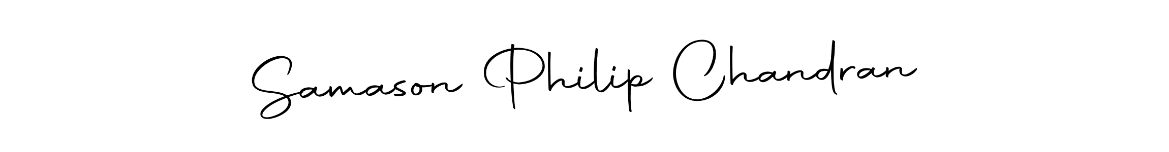 Make a short Samason Philip Chandran signature style. Manage your documents anywhere anytime using Autography-DOLnW. Create and add eSignatures, submit forms, share and send files easily. Samason Philip Chandran signature style 10 images and pictures png