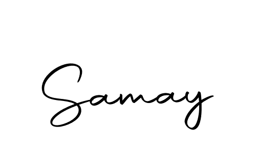 The best way (Autography-DOLnW) to make a short signature is to pick only two or three words in your name. The name Samay include a total of six letters. For converting this name. Samay signature style 10 images and pictures png