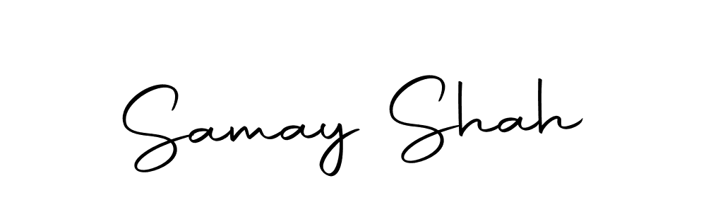 Use a signature maker to create a handwritten signature online. With this signature software, you can design (Autography-DOLnW) your own signature for name Samay Shah. Samay Shah signature style 10 images and pictures png