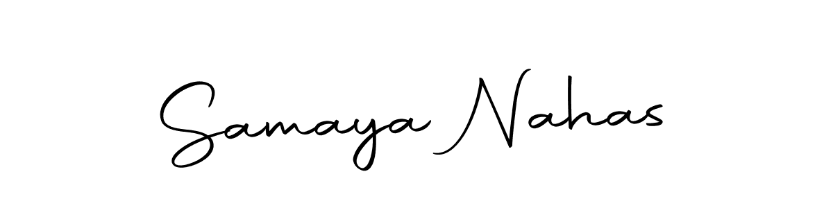 Make a beautiful signature design for name Samaya Nahas. With this signature (Autography-DOLnW) style, you can create a handwritten signature for free. Samaya Nahas signature style 10 images and pictures png