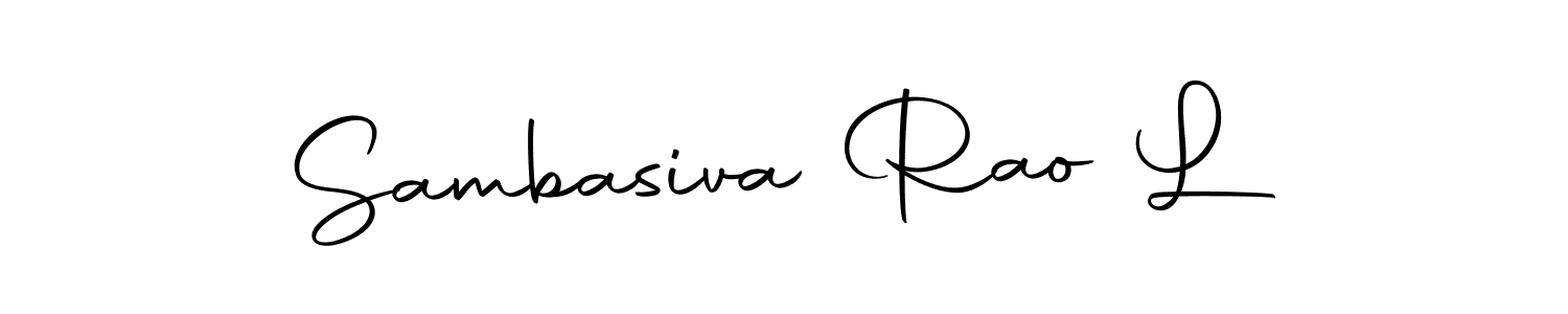 if you are searching for the best signature style for your name Sambasiva Rao L. so please give up your signature search. here we have designed multiple signature styles  using Autography-DOLnW. Sambasiva Rao L signature style 10 images and pictures png