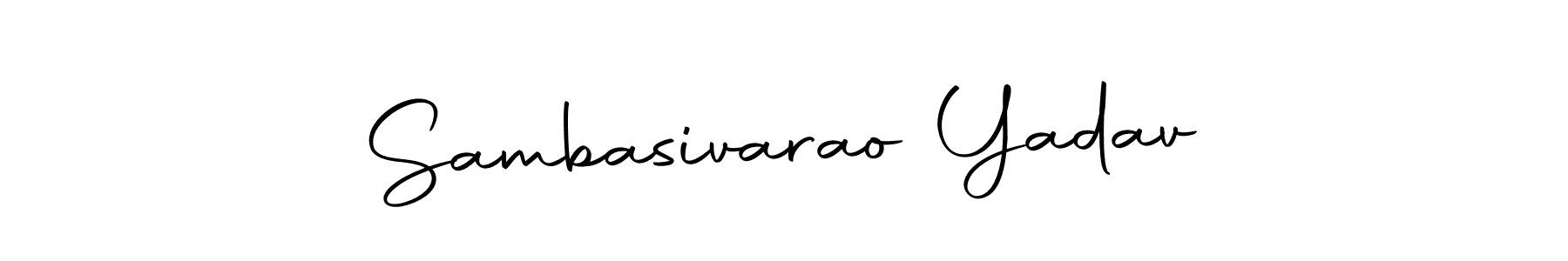 Here are the top 10 professional signature styles for the name Sambasivarao Yadav. These are the best autograph styles you can use for your name. Sambasivarao Yadav signature style 10 images and pictures png