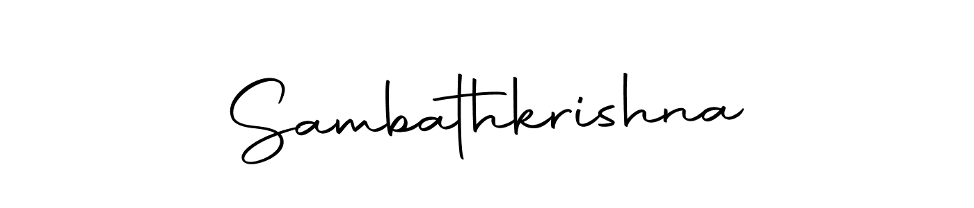 Similarly Autography-DOLnW is the best handwritten signature design. Signature creator online .You can use it as an online autograph creator for name Sambathkrishna. Sambathkrishna signature style 10 images and pictures png