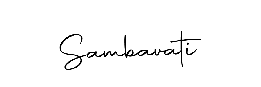 How to make Sambavati signature? Autography-DOLnW is a professional autograph style. Create handwritten signature for Sambavati name. Sambavati signature style 10 images and pictures png