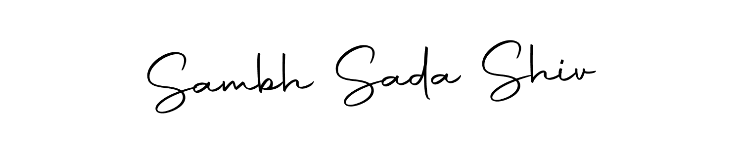 Use a signature maker to create a handwritten signature online. With this signature software, you can design (Autography-DOLnW) your own signature for name Sambh Sada Shiv. Sambh Sada Shiv signature style 10 images and pictures png