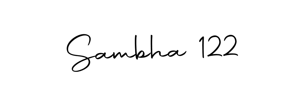 Design your own signature with our free online signature maker. With this signature software, you can create a handwritten (Autography-DOLnW) signature for name Sambha 122. Sambha 122 signature style 10 images and pictures png