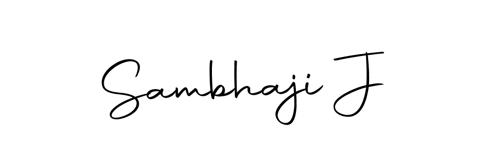 How to make Sambhaji J name signature. Use Autography-DOLnW style for creating short signs online. This is the latest handwritten sign. Sambhaji J signature style 10 images and pictures png