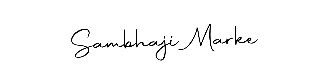 You can use this online signature creator to create a handwritten signature for the name Sambhaji Marke. This is the best online autograph maker. Sambhaji Marke signature style 10 images and pictures png