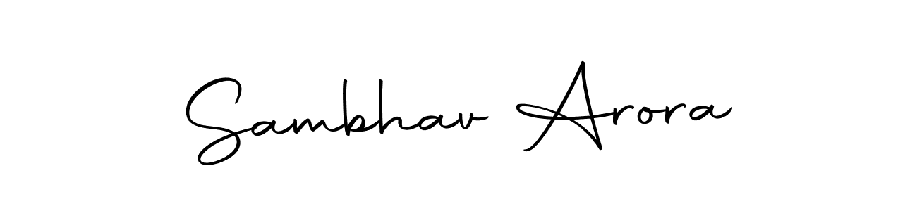 Also we have Sambhav Arora name is the best signature style. Create professional handwritten signature collection using Autography-DOLnW autograph style. Sambhav Arora signature style 10 images and pictures png