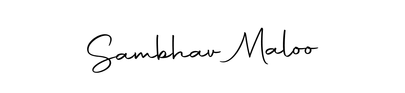 Also we have Sambhav Maloo name is the best signature style. Create professional handwritten signature collection using Autography-DOLnW autograph style. Sambhav Maloo signature style 10 images and pictures png