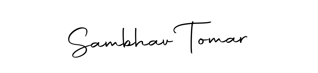 Use a signature maker to create a handwritten signature online. With this signature software, you can design (Autography-DOLnW) your own signature for name Sambhav Tomar. Sambhav Tomar signature style 10 images and pictures png