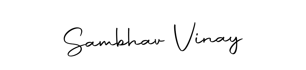 Also we have Sambhav Vinay name is the best signature style. Create professional handwritten signature collection using Autography-DOLnW autograph style. Sambhav Vinay signature style 10 images and pictures png