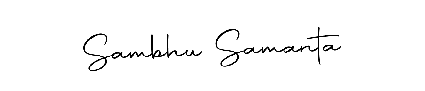 Create a beautiful signature design for name Sambhu Samanta. With this signature (Autography-DOLnW) fonts, you can make a handwritten signature for free. Sambhu Samanta signature style 10 images and pictures png