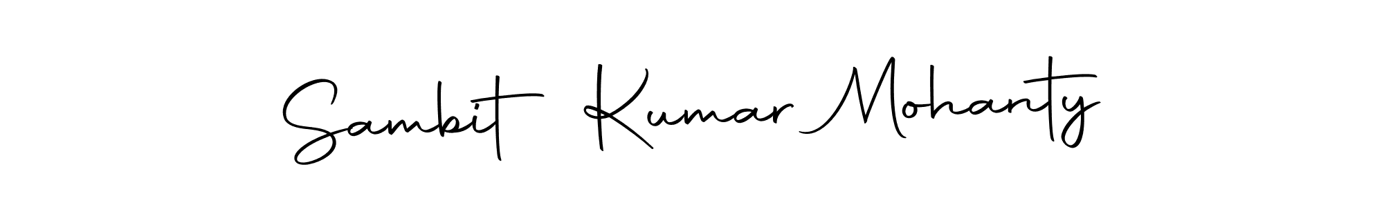 Create a beautiful signature design for name Sambit Kumar Mohanty. With this signature (Autography-DOLnW) fonts, you can make a handwritten signature for free. Sambit Kumar Mohanty signature style 10 images and pictures png