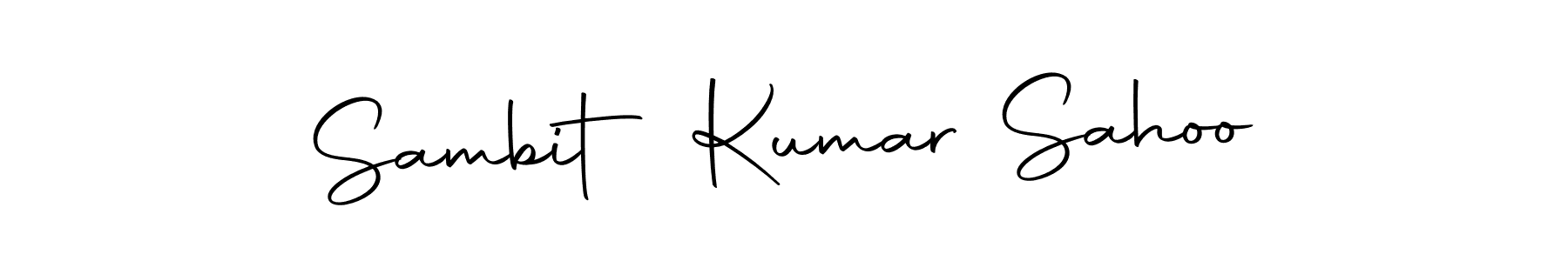 How to make Sambit Kumar Sahoo name signature. Use Autography-DOLnW style for creating short signs online. This is the latest handwritten sign. Sambit Kumar Sahoo signature style 10 images and pictures png