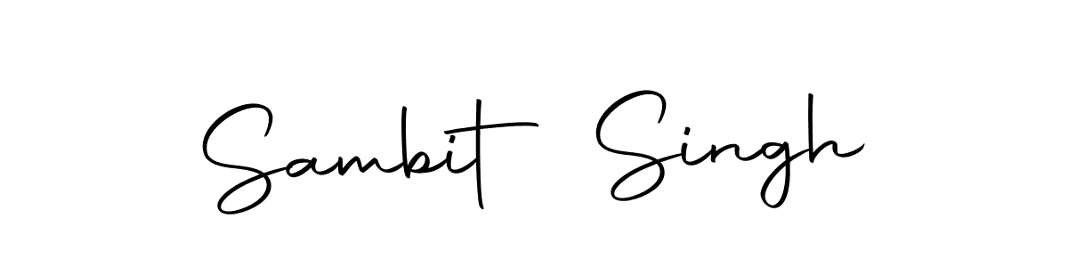 Make a beautiful signature design for name Sambit Singh. With this signature (Autography-DOLnW) style, you can create a handwritten signature for free. Sambit Singh signature style 10 images and pictures png