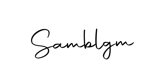 How to make Samblgm signature? Autography-DOLnW is a professional autograph style. Create handwritten signature for Samblgm name. Samblgm signature style 10 images and pictures png