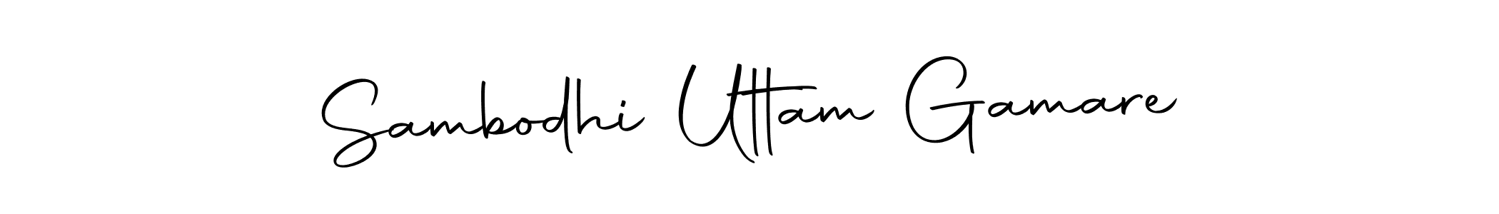 Here are the top 10 professional signature styles for the name Sambodhi Uttam Gamare. These are the best autograph styles you can use for your name. Sambodhi Uttam Gamare signature style 10 images and pictures png