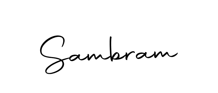 Sambram stylish signature style. Best Handwritten Sign (Autography-DOLnW) for my name. Handwritten Signature Collection Ideas for my name Sambram. Sambram signature style 10 images and pictures png