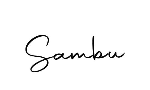 How to make Sambu signature? Autography-DOLnW is a professional autograph style. Create handwritten signature for Sambu name. Sambu signature style 10 images and pictures png
