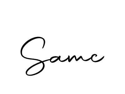 Create a beautiful signature design for name Samc. With this signature (Autography-DOLnW) fonts, you can make a handwritten signature for free. Samc signature style 10 images and pictures png