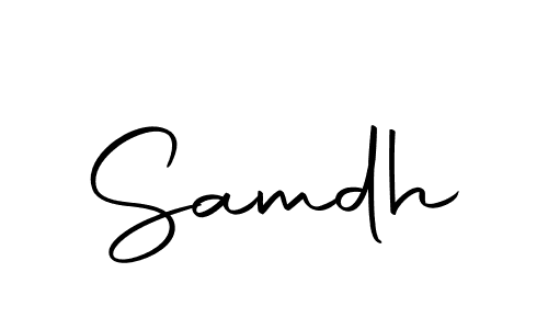 Similarly Autography-DOLnW is the best handwritten signature design. Signature creator online .You can use it as an online autograph creator for name Samdh. Samdh signature style 10 images and pictures png