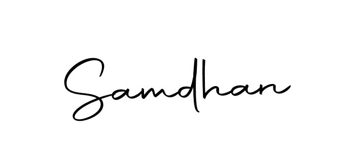 The best way (Autography-DOLnW) to make a short signature is to pick only two or three words in your name. The name Samdhan include a total of six letters. For converting this name. Samdhan signature style 10 images and pictures png