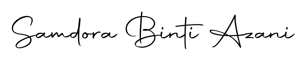 A stylish, flowing autograph style designed for name Samdora Binti Azani using Autography-DOLnW typography. Perfect for digital creative projects. Samdora Binti Azani signature style 10 images and pictures png