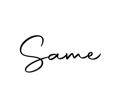 Use a signature maker to create a handwritten signature online. With this signature software, you can design (Autography-DOLnW) your own signature for name Same. Same signature style 10 images and pictures png