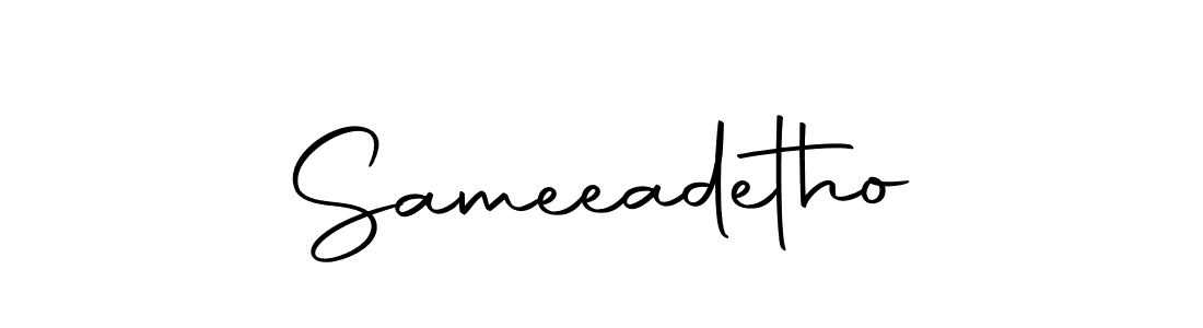 The best way (Autography-DOLnW) to make a short signature is to pick only two or three words in your name. The name Sameeadetho include a total of six letters. For converting this name. Sameeadetho signature style 10 images and pictures png