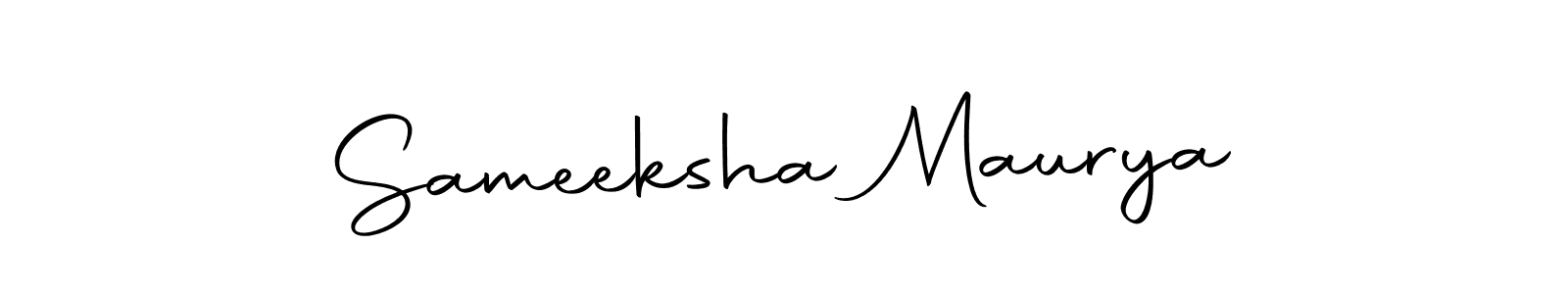 Use a signature maker to create a handwritten signature online. With this signature software, you can design (Autography-DOLnW) your own signature for name Sameeksha Maurya. Sameeksha Maurya signature style 10 images and pictures png