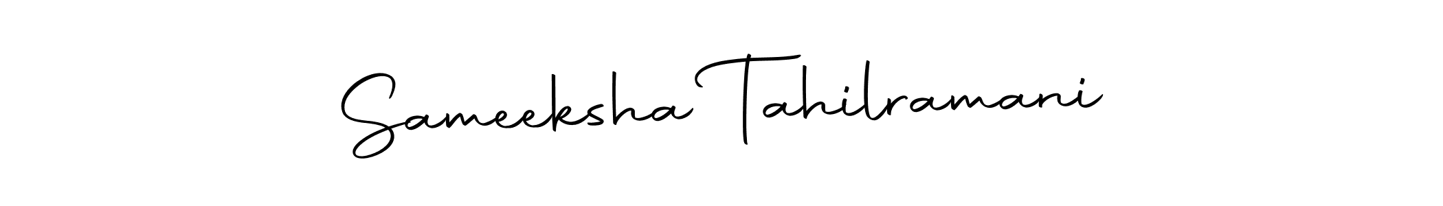 Sameeksha Tahilramani stylish signature style. Best Handwritten Sign (Autography-DOLnW) for my name. Handwritten Signature Collection Ideas for my name Sameeksha Tahilramani. Sameeksha Tahilramani signature style 10 images and pictures png