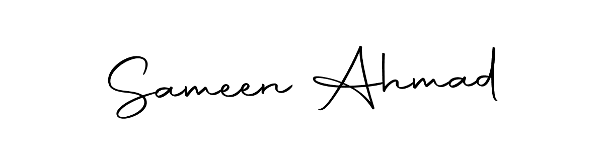 Design your own signature with our free online signature maker. With this signature software, you can create a handwritten (Autography-DOLnW) signature for name Sameen Ahmad. Sameen Ahmad signature style 10 images and pictures png