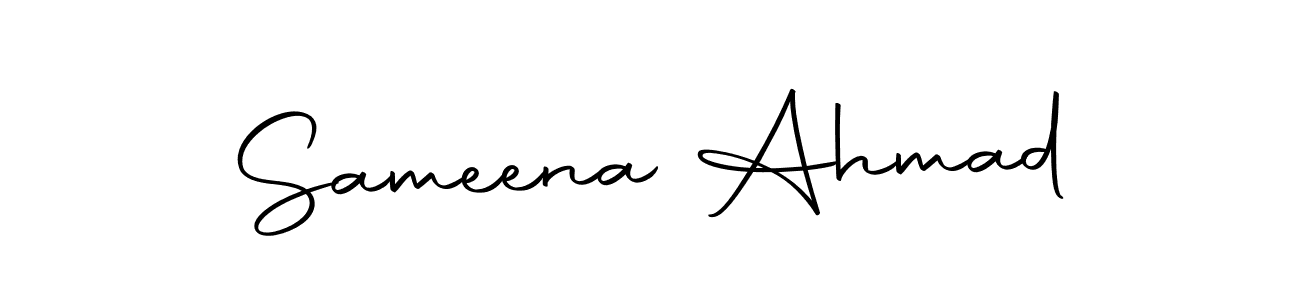 if you are searching for the best signature style for your name Sameena Ahmad. so please give up your signature search. here we have designed multiple signature styles  using Autography-DOLnW. Sameena Ahmad signature style 10 images and pictures png