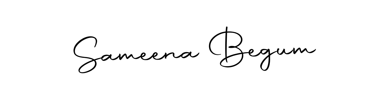Create a beautiful signature design for name Sameena Begum. With this signature (Autography-DOLnW) fonts, you can make a handwritten signature for free. Sameena Begum signature style 10 images and pictures png