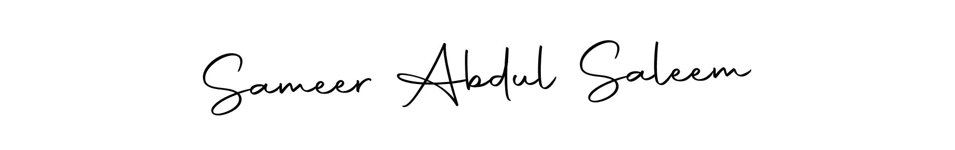 Use a signature maker to create a handwritten signature online. With this signature software, you can design (Autography-DOLnW) your own signature for name Sameer Abdul Saleem. Sameer Abdul Saleem signature style 10 images and pictures png