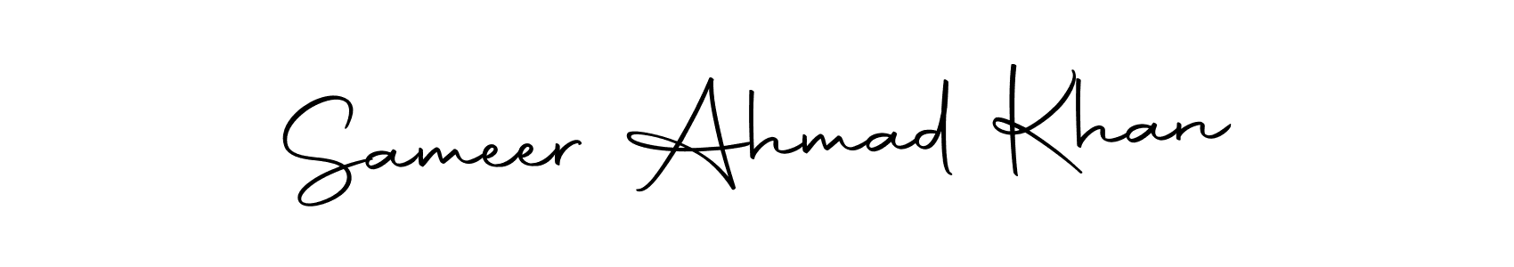 Make a beautiful signature design for name Sameer Ahmad Khan. With this signature (Autography-DOLnW) style, you can create a handwritten signature for free. Sameer Ahmad Khan signature style 10 images and pictures png