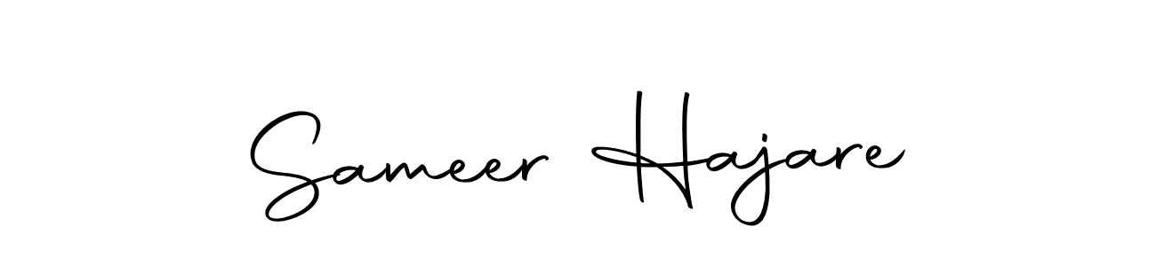 How to make Sameer Hajare name signature. Use Autography-DOLnW style for creating short signs online. This is the latest handwritten sign. Sameer Hajare signature style 10 images and pictures png