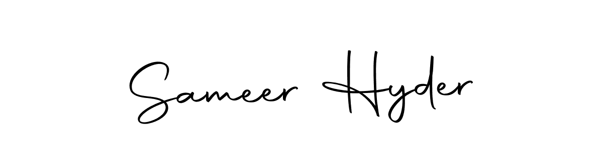This is the best signature style for the Sameer Hyder name. Also you like these signature font (Autography-DOLnW). Mix name signature. Sameer Hyder signature style 10 images and pictures png